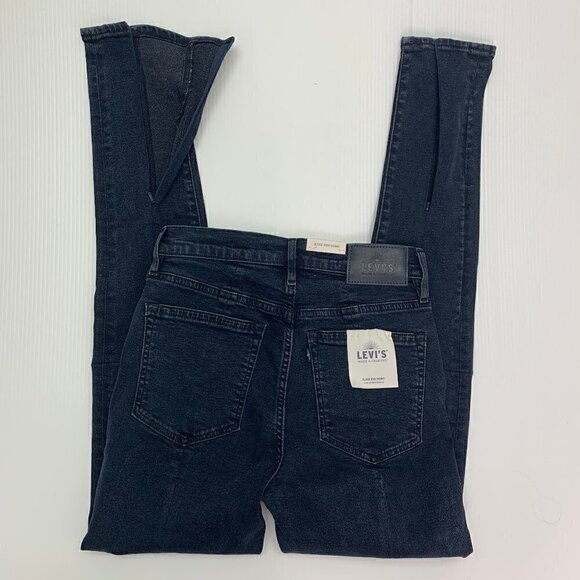 Levis Made & Crafted Jeans Size 27 High Skinny Zip Leg Dark Wash Black Mid Rise - Picture 8 of 13